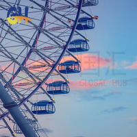 Grandes attractions extérieures : Grande roue de 101 m de haute qualité à vendre par des fabricants chinois – Équipement de parc d'attractions