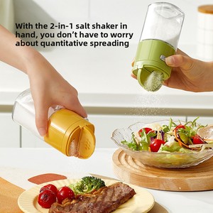 2 in 1 180ml Portable Empty Clear Glass Seasoning Bottles Storage Seasoning <strong>Containers</strong> Spice Jars with Shaker Lids - Product Image 4