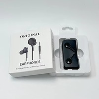 Casque intra-auriculaire filaire 3,5 mm avec transducteur dynamique, isolation du bruit et microphone pour téléphones Samsung Galaxy