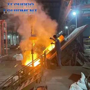 250kg-8ton industrial melting furnace metal machine smelting tilting electric casting foundry forge iron induction steel furnac