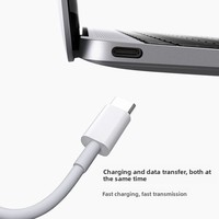 Kabel Pengisian Daya Ponsel-ke-Perangkat yang Kompatibel 100W Pengisian Cepat Kabel Data PD Konektor Tipe-C untuk Laptop