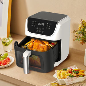 일렉트릭 홈 논스틱 코팅 보이는 스마트 이중 난방 에어프라이어 - Product Image 4