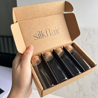Boîte d'expédition en carton ondulé de luxe personnalisée en kraft brun pour produits de soin de la peau avec intérieur