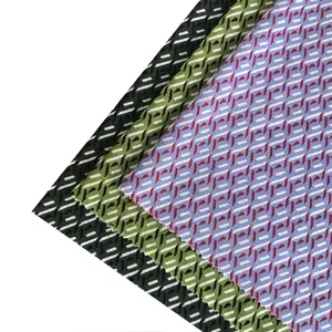 New Design 285 Gsm Geometric Diamond Pattern Eco-friendly Polyester Spandex Knit Jacquard Roma Fabric