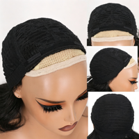 Perruque synthétique courte bouclée Yaki de 12 pouces, ondulée, super douce, en fibre résistante à la chaleur, sans colle, pour femmes noires - Vente en gros
