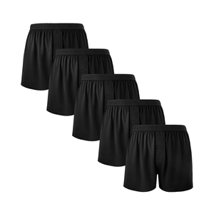 Calzoncillos Bóxer de Algodón de Alta Calidad para Hombre, Paquete Múltiple, Cintura Elástica, Diseño Sin Costuras, Suaves y Transpirables - Product Image 1