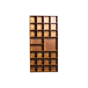 <b>Teacup</b> holder, tea set storage rack, bamboo antique shelf, small teapot, solid wood display grid shelf, storage rack - Product Image 5