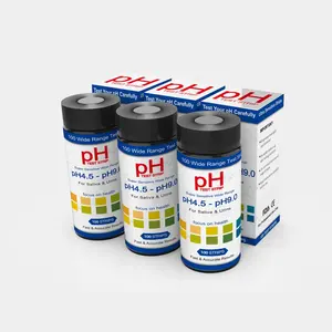Papier de test de pH de précision Papier de test de détection de haute précision Urine salivaire 4.5-9 Papier de test de détection étendu 50 pièces