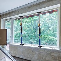 Barre de support, barre de support en acier premium avec une capacité de 60 kg pour armoire, poteau de support télescopique rapide à longueur réglable