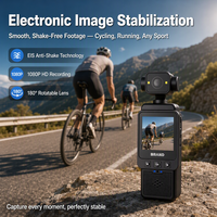 Kamera Aksi 1080P Perekam yang Dipasang di Dada POV Kamera Video Olahraga Layar 1,6 Inci Perekam Vlog Sepeda Motor Bersepeda Lensa Ganda