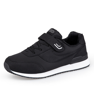 Zapatillas de <span class=keywords><strong>running</strong></span> y <span class=keywords><strong>jogging</strong></span> para hombre y mujer, de caña baja, con cierre de velcro, minimalistas, con forro polar grueso, para nieve. - Product Image 4