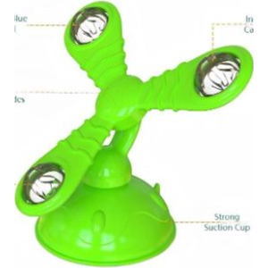 Großhandel Modernes Interaktives Haustier-Spielzeug Multifunktionales Spinner-Windrad mit Saugnapf Umweltfreundlich Blinkend Kauend - Product Image 2