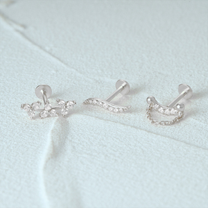 Pendientes de Plata 925 con Borla Pequeña y Diseño Plano, de Moda y Gran Venta - Product Image 3