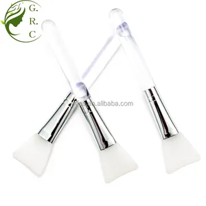 Tùy Chỉnh Công Cụ Làm Đẹp 7Mm Nhựa Acrylic Nhựa Xử Lý Nhôm Silicone Mỹ Phẩm Make up Bàn Chải Bùn Mặt Nạ Applicator Bàn Chải