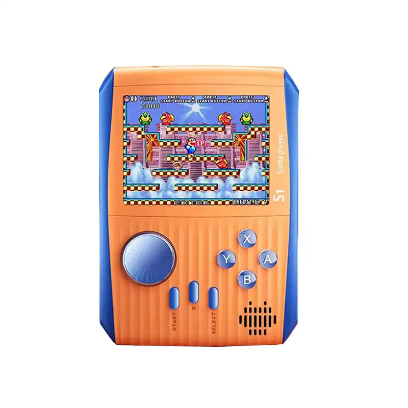 S1 Trend ing New Kids 3 Zoll 666 IN 1 Tragbarer Retro-Handheld-Stick Videospiel konsole 2-Spieler-Spiele-Stick-Ylcgo