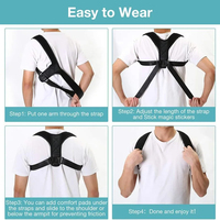 Ceinture de correction de la posture du dos Prévention du bossu Correction de la posture assise Unisexe Respirant Body Shaping Support Braces
