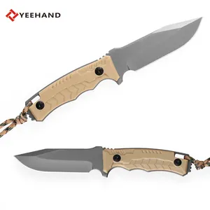 2024 New Arrival Tactical Fix Blade Knife Full Tang Hunting Fixed Blade Knife With Sheath