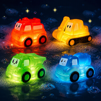 Jouet de bain lumineux gonflable pour enfant, jouet aquatique rotatif en caoutchouc, baleine et tortue marine électrique LED personnalisées pour l'extérieur