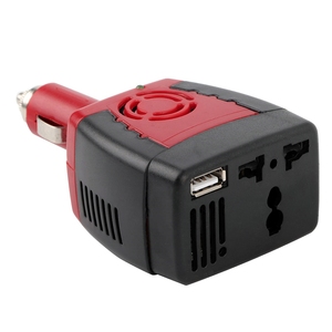 150W Car Cigarette Lighter Inverter <strong>DC</strong> <strong>12V</strong> to <strong>AC</strong> 110V/220V Voltage Converter Car Charger <strong>Adapter</strong> with USB Port &amp; <strong>AC</strong> Power Socket - Product Image 1