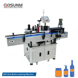 Machine à coller les étiquettes autocollantes en papier Machine à étiqueter les bouteilles horizontales automatiques - Product Image 3