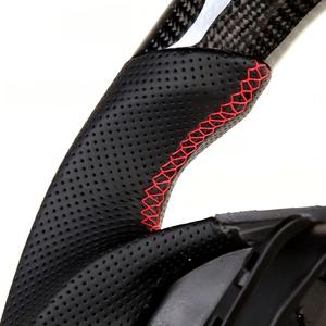 Volante Deportivo de Fibra de Carbono Real para Chevrolet <span class=keywords><strong>Camaro</strong></span> SS <span class=keywords><strong>Convertible</strong></span> 2016-2022, Volante de Cuero Negro para Automóvil Deportivo - Product Image 5