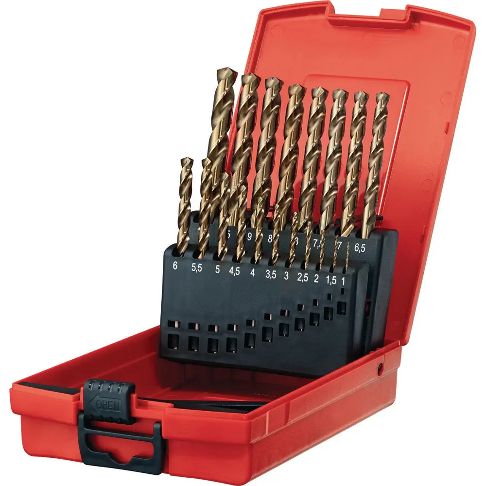 Custom Hss-co 5% M35 Cobalt Drill Bit Set Steel Cobalt Drill Bit Set For Metal Hardened Steel