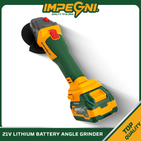 Meuleuse d'angle sans fil 21V sans balais, batterie 4.0Ah, professionnelle, industrielle, bricolage, interrupteur coulissant, disque de meulage