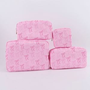 Pochette cosmétique personnalisable DIY en nylon grande capacité, écologique, portable, imperméable avec fermeture éclair pour sacs à main pour femmes - Product Image 5