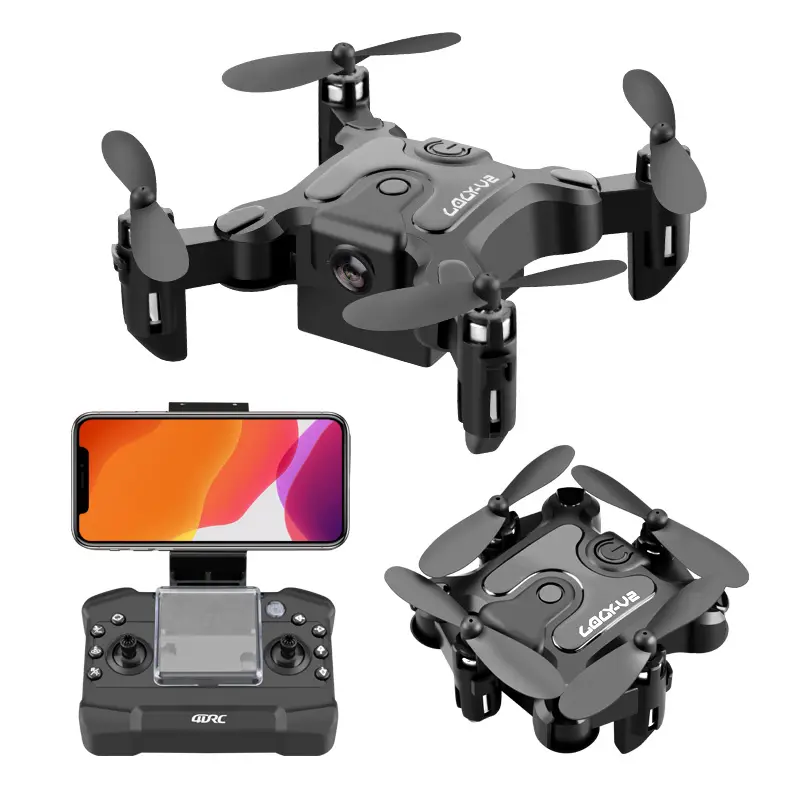 2022 New V2 Mini Drone WIFI 4K HD Aerial Photography Altitude Hold Foldable RC Quadcopter Drone RC Toy for child and adult