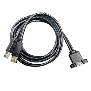 Utech สายต่อขยาย PVC USB แบบคู่2.0ตัวผู้กับตัวเมีย30ซม. (5ft 1.5ม.) พร้อมรูยึดแผงสกรูสำหรับคอมพิวเตอร์และเครื่องพิมพ์ - Product Image 2