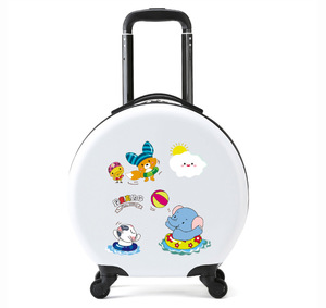 Maleta de Mano Infantil de 18 Pulgadas, Maleta Redonda con Ruedas Universales Silenciosas para Niños y <span class=keywords><strong>Niñas</strong></span>, Caja de Regalo para Equipaje Personalizado - Product Image 3