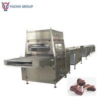 Ligne d'enrobage automatique de chocolat YUCHO Factory Sales avec tunnel de refroidissement – Machine à enrober le chocolat