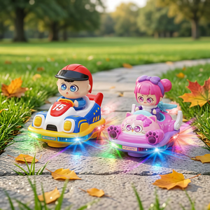 Coche de Choque Eléctrico con Pulverizador, Juguete de Karting con Batería Recargable por USB, Sonido y Luces, en Inglés, para Niños, Regalo de Cumpleaños - Product Image 6