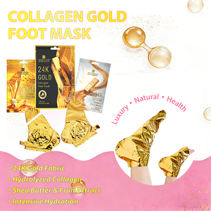 Factory Direct Sale Full Custom ized Oem Odm Professional Gold Kollagen Fuß maske Socke für Reparaturen Cracked Heels Dry Feet - Product Image 2