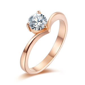 yunnique style, understated luxury, simple elegance, diamond-encrusted <b>titanium</b> steel <b>ring</b>, unique and high-end wed - Product Image 5