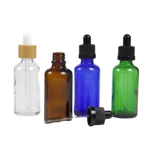 Custom 1oz 10ml 30ml 50ml <b>100ml</b> Luxury clear Oil Glass Round Cosmetic Dropper <b>Bottle</b> 2 oz 60ml - Product Image 1