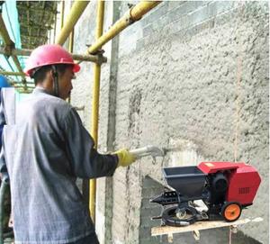 Elektrikli dizel/elektronik Mini alçı püskürtme makinesi harç püskürtme makinesi Voltage220v/380v duvar harç sprey sıva makinesi - Product Image 1