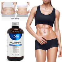 Huile de massage anti-cellulite à étiquette privée, huile raffermissante pour le corps, huile de collagène à base de cellules souches, huile amincissante pour la peau, 240 ml