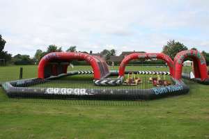 Piste de karting gonflable personnalisée jeux de plein air stimulants piste de course gonflable vélos <span class=keywords><strong>Quad</strong></span> - Product Image 3