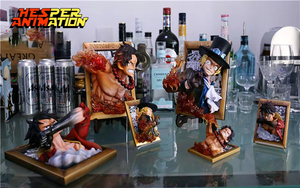 HESPER Nouveau Cadre Photo 3D Ornement Artisanal Créatif Autocollant de Réfrigérateur Anime Modèle Jouet Luffy Ace Zoro Sanji <span class=keywords><strong>Vegeta</strong></span> Son <span class=keywords><strong>Goku</strong></span> - Product Image 3