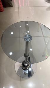 Lado de sofá de acero inoxidable de estilo antiguo, cabeza de mesa de centro pequeña, esquina de cristal Simple moderna francesa, Red de mesa redonda - Product Image 5