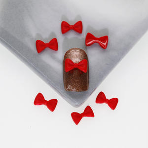 100 pièces/sac nœud papillon Nail Art décorations résine arc couleur pièces Mini nœud ruban Nail Art <span class=keywords><strong>strass</strong></span> ongles breloques déco pièces - Product Image 5