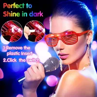 Lunettes LED Lumineuses Clignotantes pour Mariages, Anniversaires, Accessoires de Fête pour Adultes et Enfants, Fournitures d'Éclairage de Soirée