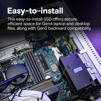 P310 1 To PCIe Gen4 NVMe 2280 M.2 SSD 6000 Mo/s et 7100 Mo/s Vitesse Disque dur SSD pour PC de jeu