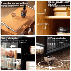 <span class=keywords><strong>Table</strong></span> d'appoint extensible moderne et simple, chariot durable, <span class=keywords><strong>table</strong></span> à café et à thé au design classique pour le salon, utilisation au chevet - Product Image 6