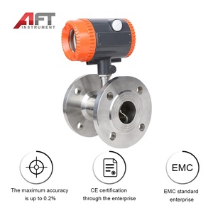 Débitmètre à turbine numérique intelligent en acier inoxydable, haute précision 1,0 %, compact, pour liquides et huiles légères, économique, avec écran LCD - Product Image 2