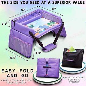 BSCI Factory Portable Travel Art Desk for Activity Snack Bag Play Tray <b>Car</b> Seat <b>Organizer</b> Kids Travel Tray - Product Image 5