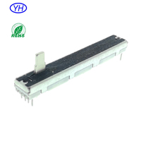 Potentiomètre coulissant stéréo double unité de haute qualité Alps RS6011 RS4511 RS3011 10kb 10ka 10k 20mm 30mm 45mm 60mm de course