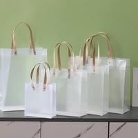 Sac cadeau de collations de réveillon de Noël fond carré en plastique PP pour l'emballage de biscuits bonbons et pour Apple pour le jour de Noël