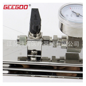 วาล์วถังออกซิเจนทางการแพทย์สแตนเลส Jiegao พร้อมเกจวัดแรงดันคู่ ตัวปรับแรงดันออกซิเจน - Product Image 3